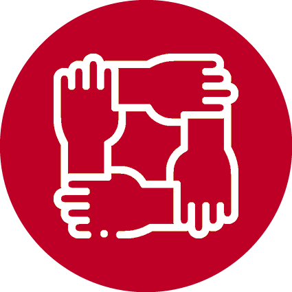 Icon for sustainability strategy pillar 'Our community
