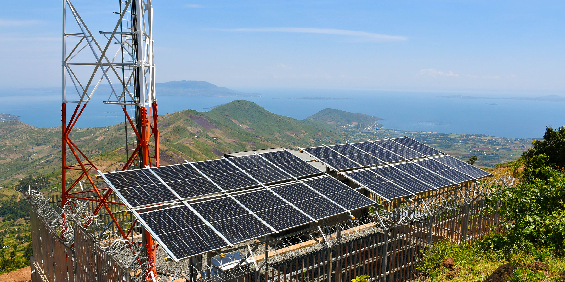 Use of solar panels at our infrastructure sites