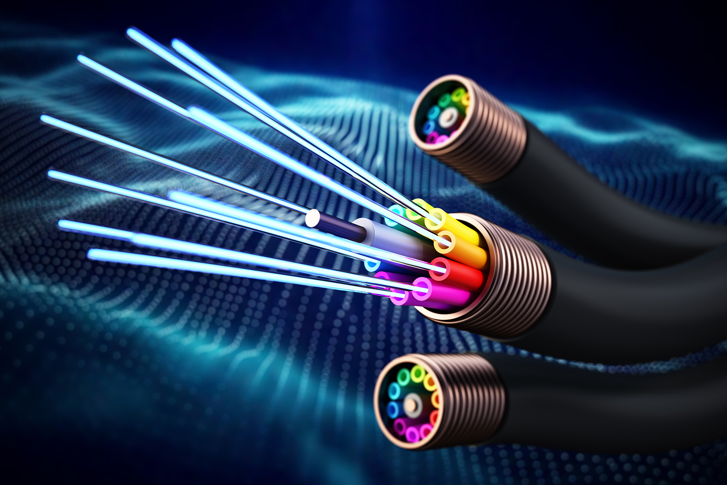 Image of fibre wiring