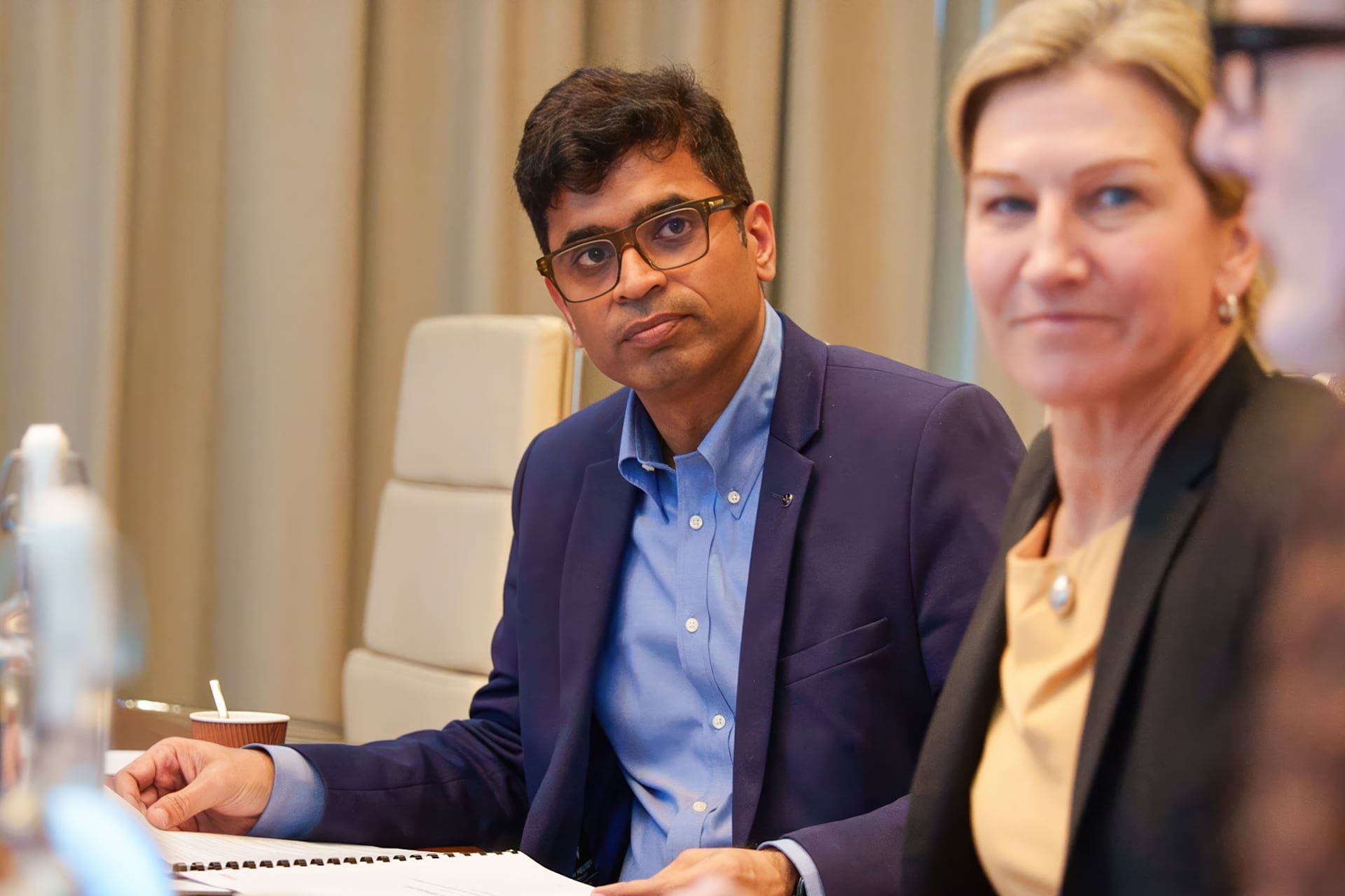 Kamal Dua and Annika Poutiainen in conversation with Cynthia Gordon